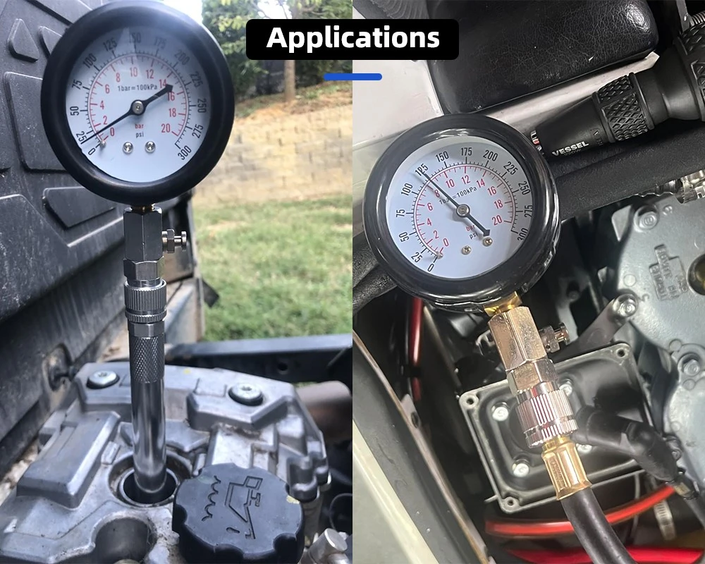 300 Psi Engine Cylinder Compression Tester-4 300 Psi Engine Cylinder Compression Tester-4